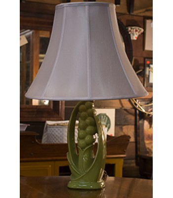 SOLD - Pair of Chartreuse Lamps